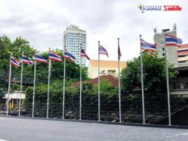 เสาธงอลูมิเนียม 6 เมตร รุ่นฐาน (FP-6BS)