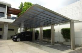 หลังคาโรงรถ, โรงจอดรถสำเร็จรูป