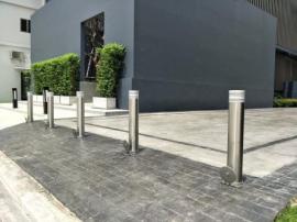 เสากั้นสแตนเลส หัวเสาอลูมิเนียมขึ้นรูป (LV-260SK) จำนวน 10 ต้น